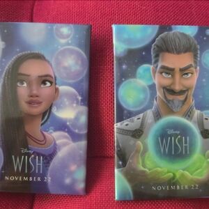 Wish Promotional Movie Pin 3" x 2" Lot Of 2 Disney Animation Studios New